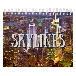 Calendario de pared de la colección Skylines de ci