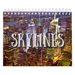 Calendario de pared de la colección Skylines de ci