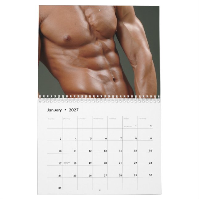 Calendario de pared de las imágenes 2014 de Justin (Jan 2027)