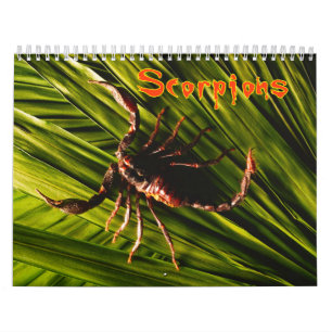 Calendario de pared de los escorpiones