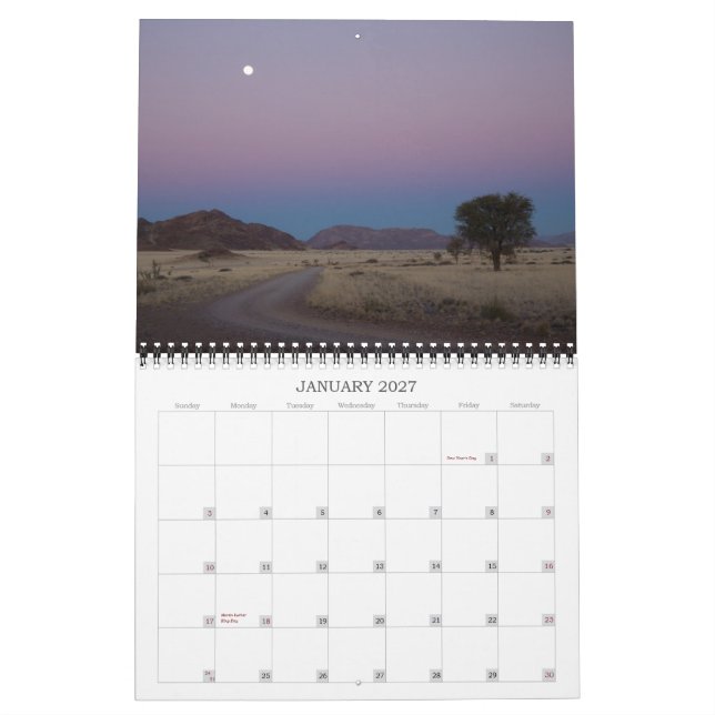 Calendario de pared de Namibia 2013 (Jan 2027)