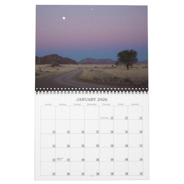 Calendario de pared de Namibia 2013 (Jan 2026)