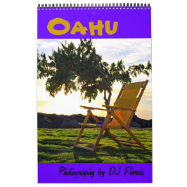 Calendario de pared de Oahu Hawaii