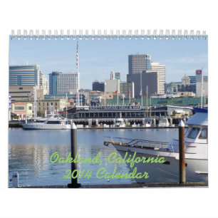Calendario de pared de Oakland California 2014