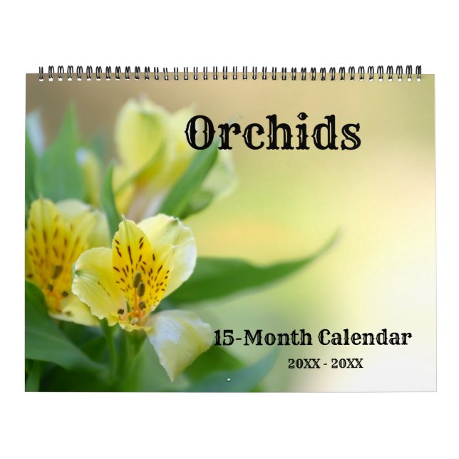 Calendario de pared de orquídeas (Tapa)