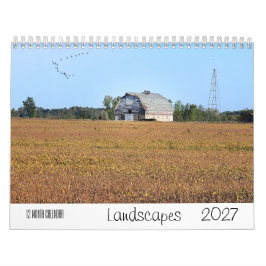 Calendario de pared de paisaje 2027 12 meses
