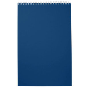 Calendario de pared de Personalizable azul de medi
