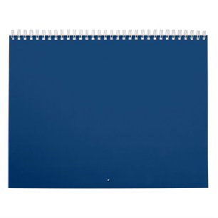 Calendario de pared de Personalizado azul de media