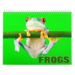 Calendario de pared de ranas