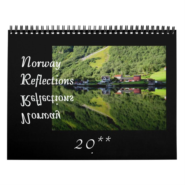 Calendario de pared de reflexiones de Noruega (Tapa)