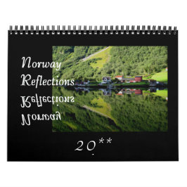Calendario de pared de reflexiones de Noruega