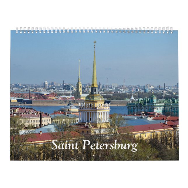 Calendario de pared de San Petersburgo de 12 meses (Tapa)