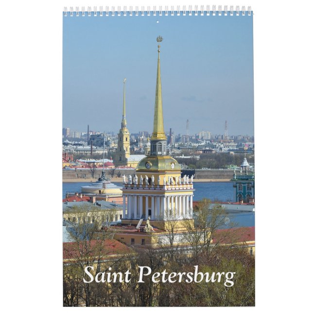 Calendario de pared de San Petersburgo de 12 meses (Tapa)