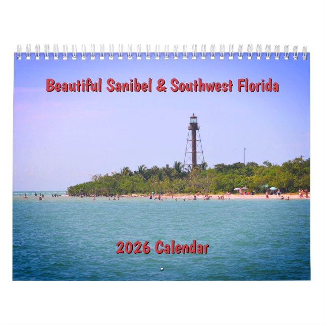 Calendario de Pared de Sanibel y el Suroeste de Fl (Tapa)