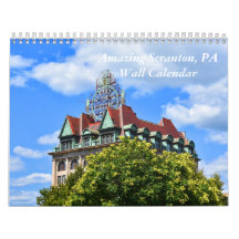 Calendario de pared de Scranton PA asombroso