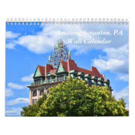 Calendario de pared de Scranton PA asombroso