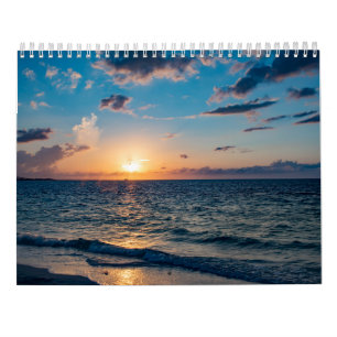 Calendario de Pared de Sol de Florida Beach