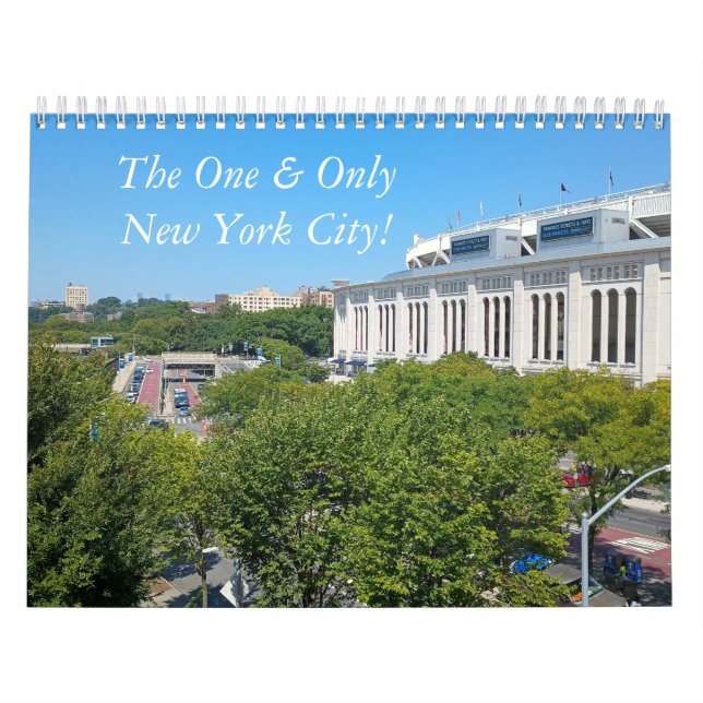 Calendario de pared de uno y único NYC (Tapa)