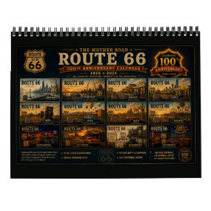 Calendario de Pared de Viajes de Americana de la R
