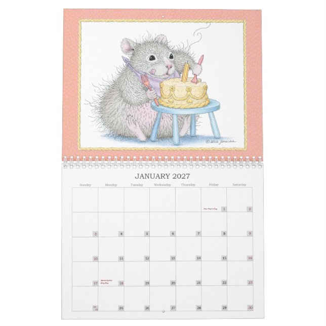 Calendario de pared de WeePoppets® (Jan 2027)
