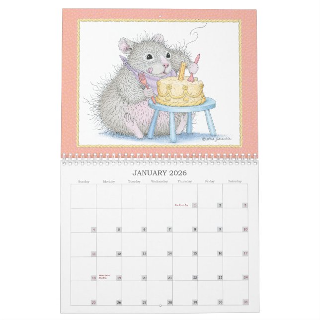 Calendario de pared de WeePoppets® (Jan 2026)