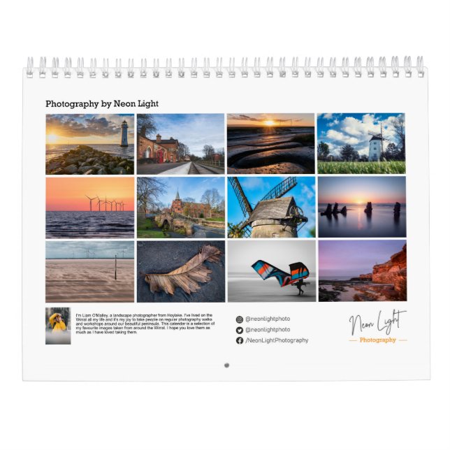 Calendario de pared de Wirral 2023 (Reverso)