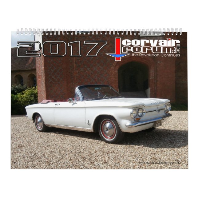Calendario de pared del foro de Corvair (Tapa)