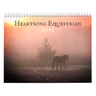 Calendario de pared del Heartsong Equestrian 2023