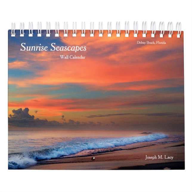 Calendario de pared del paisaje marino de la (Tapa)