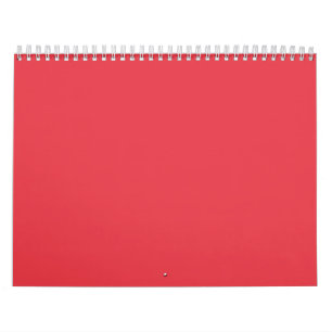 Calendario de pared del Personalizado moderno rojo