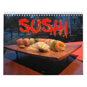 Calendario de pared del sushi