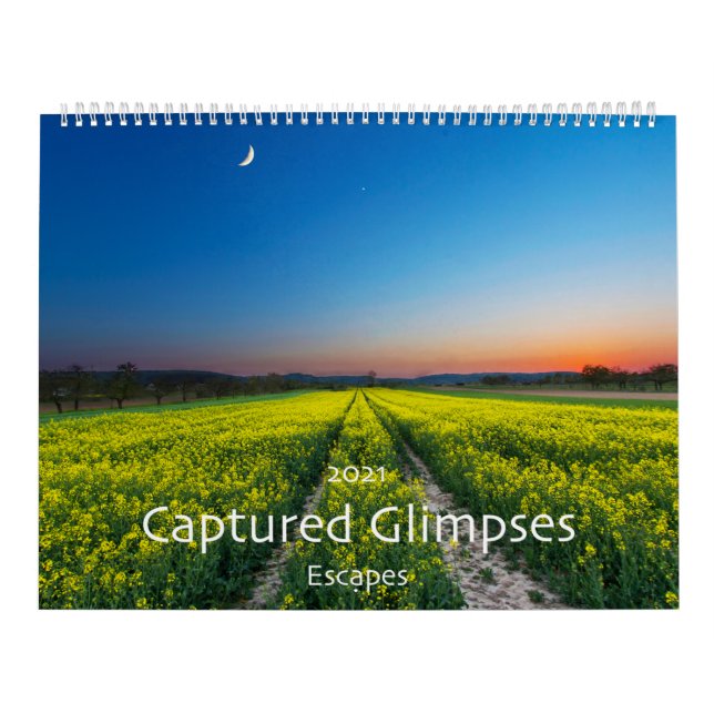 Calendario de pared escénica de vistazos capturado (Tapa)