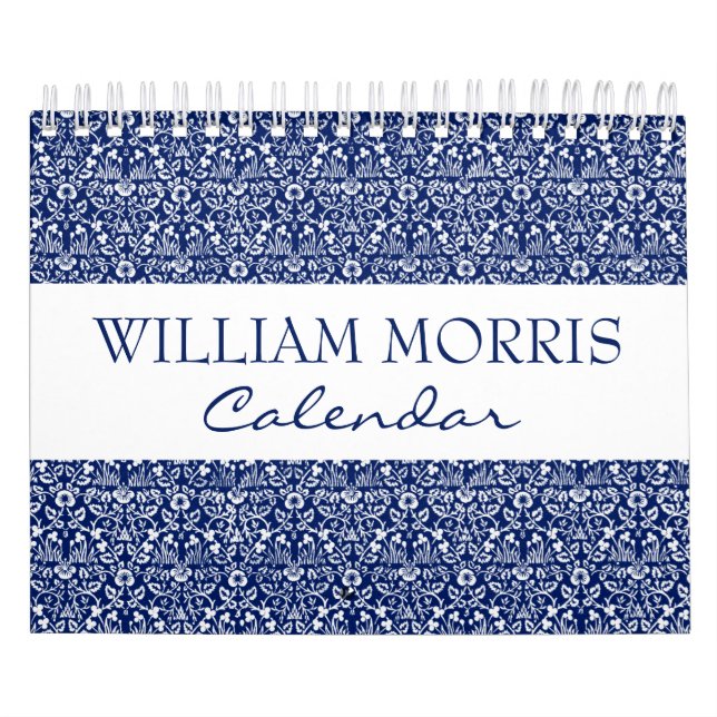 Calendario de pared floral de arte estético Willia (Tapa)
