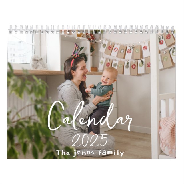Calendario de pared fotográfica de personalizado 2 (Tapa)