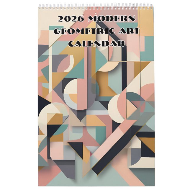 Calendario de pared geométrico moderno 2027 (Tapa)
