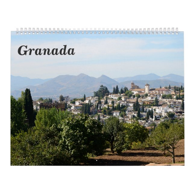 Calendario de Pared Granada de 12 meses (Tapa)