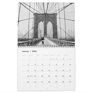 Calendario de pared Iconos de Puentes de la Ciudad