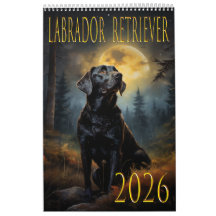 Calendario de pared Labrador retriever 2026