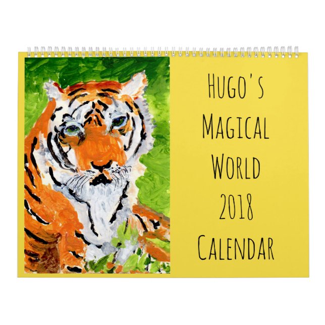 Calendario de pared mágico del mundo 2018 de Hugo (Tapa)