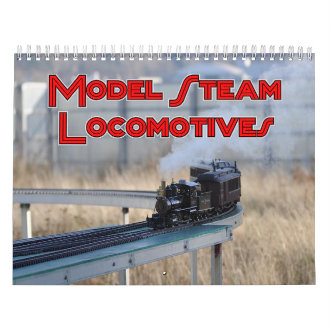 Calendario de pared modelo de las locomotoras de (Tapa)