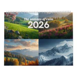 Calendario de pared Modern Minimalist Nature 2026