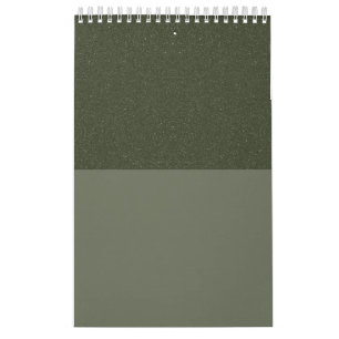 Calendario de pared Moss Green Duo-Tone Personaliz