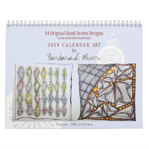 Calendario de pared original del arte