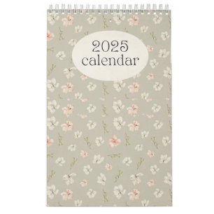 Calendario de pared Pastel Floral 2025
