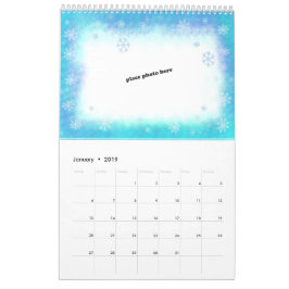 Calendario de pared personalizado de la foto de
