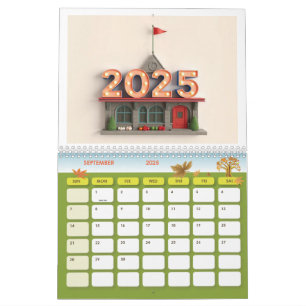 Calendario de pared Premium 2025 - Elegante y func