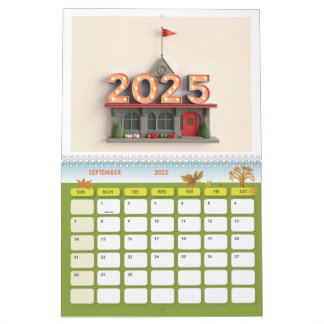 Calendario de pared Premium 2025 - Elegante y func