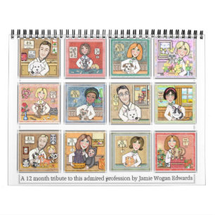 Calendario de pared profesional veterinario 2011
