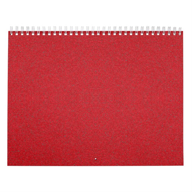 Calendario de pared roja de tomate especulado - Pe (Tapa)
