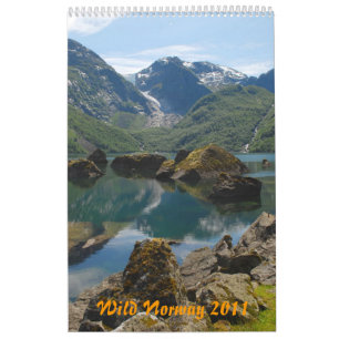 Calendario de pared salvaje de Noruega